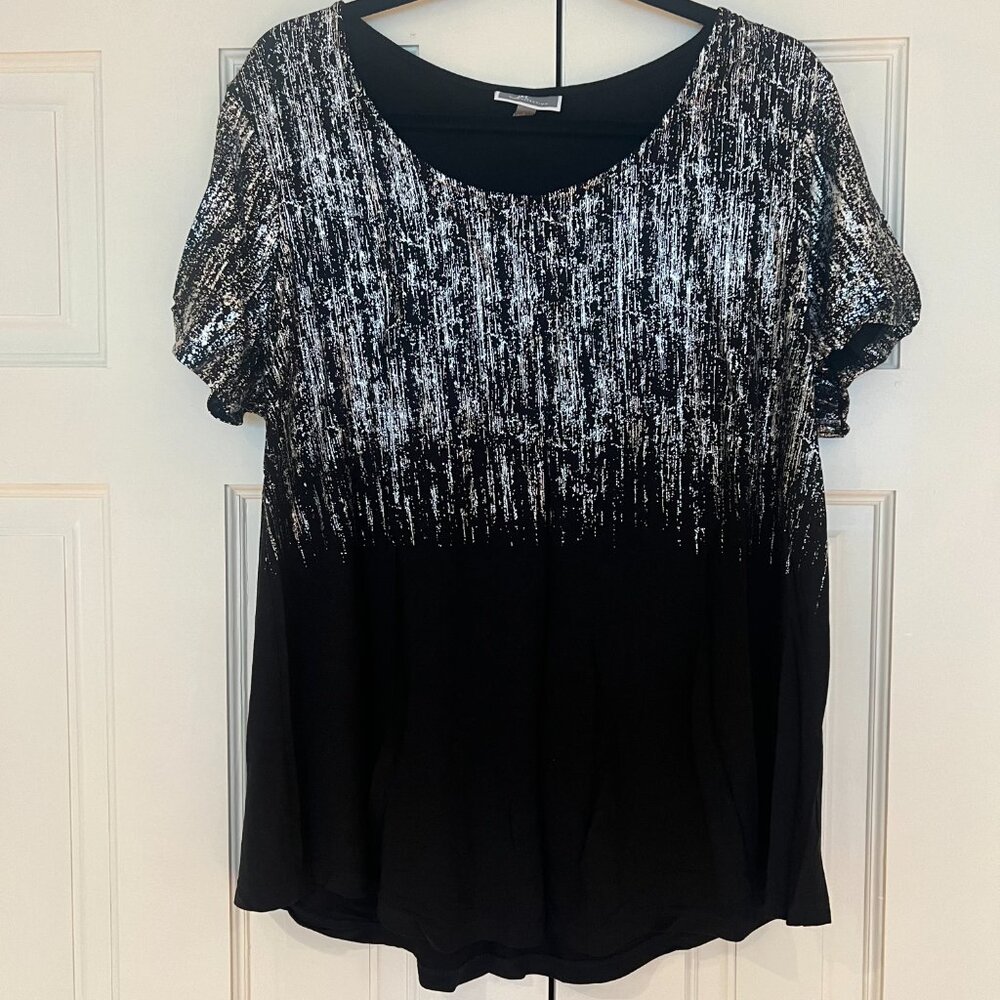 New Black & Silver Top